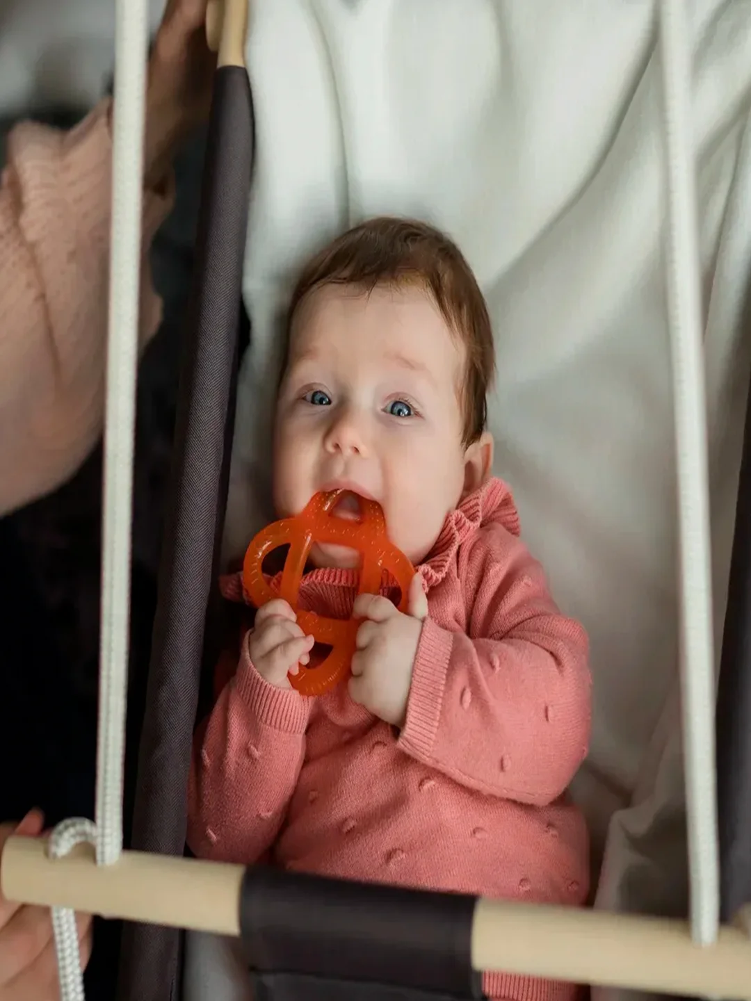 Прорезыватель для зубов BABOO, с охлаждающий, оранжевый