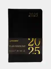 Ежедневник датированный 2025 Brauberg, планер планинг записная книжка А5, под кожу