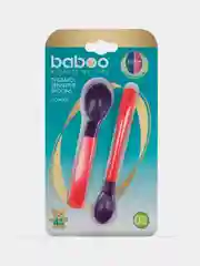 Ложки BABOO, 2 штуки, красные, 4+