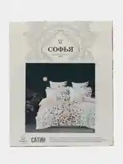 Разноцветный белье постельное 2 спальное евро 200Х215 (70х70) Софья 100% хлопок Сатин