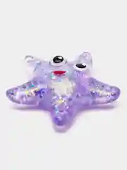 Аметистовый игрушка Мякиш - антистресс "Морская звезда" с блестками, 10 см