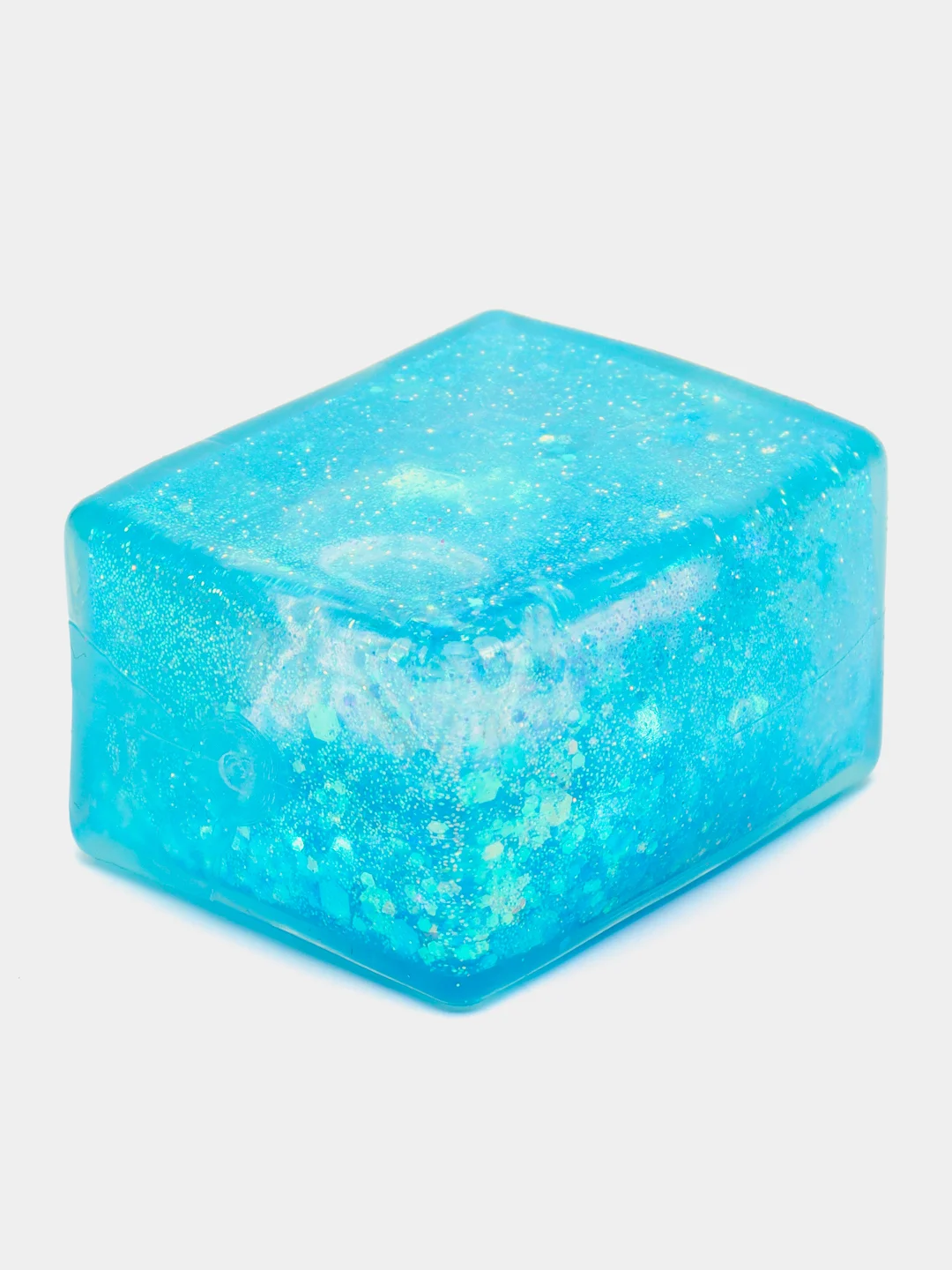 Голубой игрушка мякиш-антистресс, сахар с блестками, 5,5 см