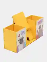 Лимонный органайзер для канцелярии с подставкой под телефон