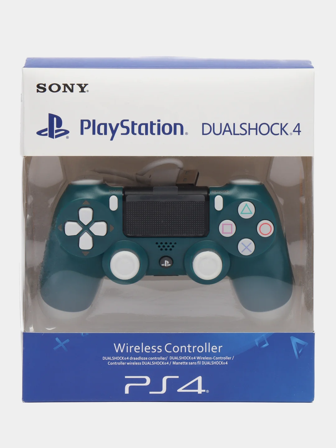 Зеленый беспроводной джойстик (геймпад) для Playstation 4 (PS4)