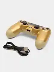 Золотой беспроводной джойстик (геймпад) для Playstation 4 (PS4)