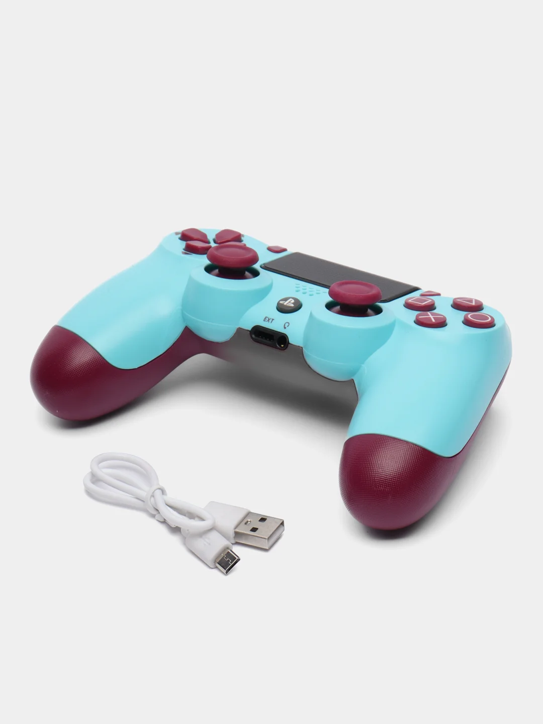 Небесно-голубой беспроводной джойстик (геймпад) для Playstation 4 (PS4)