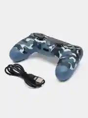 Синий меланж беспроводной джойстик (геймпад) для Playstation 4 (PS4)