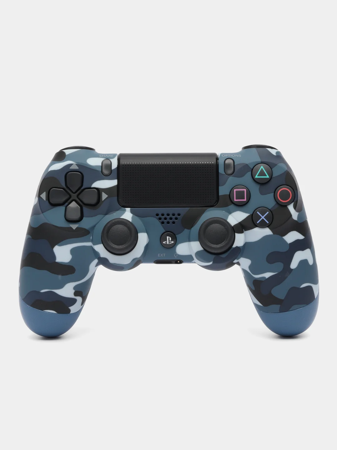 Синий меланж беспроводной джойстик (геймпад) для Playstation 4 (PS4)
