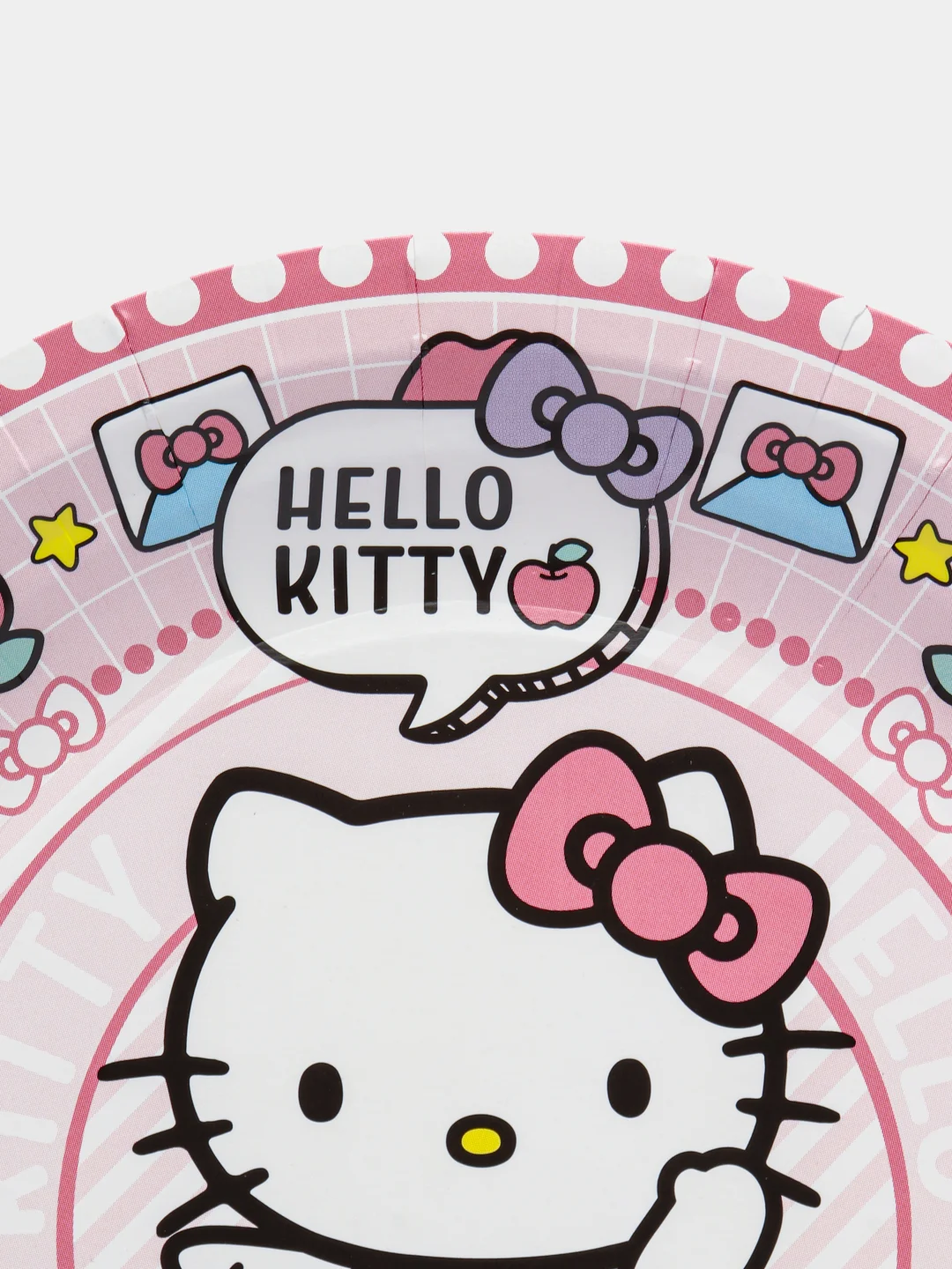Hello Kitty. Набор бумажных тарелок, 6 шт d=180 мм