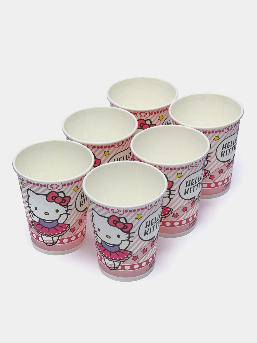 Hello Kitty. Набор бумажных стаканов, 6 шт*250 мл