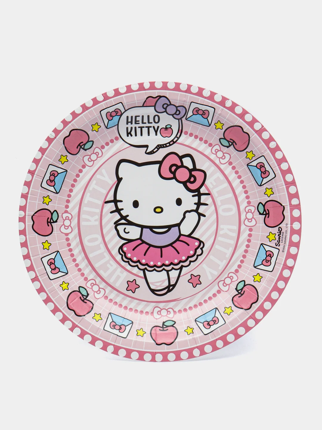 Hello Kitty. Набор бумажных тарелок, 6 шт d=180 мм