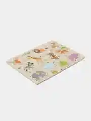 Рамка вкладыш Brauberg Kids, 665256, деревянная Монтессори, сортер для малышей Животные