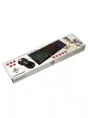 Прозрачный комплект игровая клавиатура Dialog KMGK-1707U, мышь с подсветкой, игровой набор