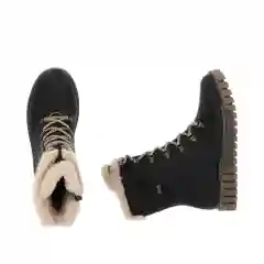 Черный ботинки женскиезимние Rieker