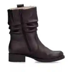 Бордовый полусапоги женские зимние Rieker