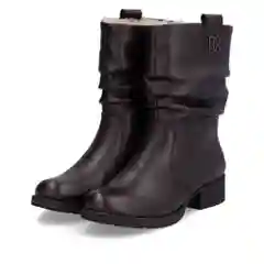 Бордовый полусапоги женские зимние Rieker