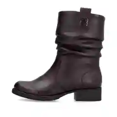 Бордовый полусапоги женские зимние Rieker