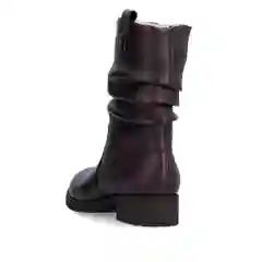 Бордовый полусапоги женские зимние Rieker