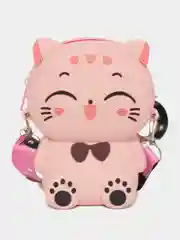 Розовый мини-сумка Счастливая кошка
