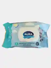 Влажные салфетки для детей Aura 200 шт без спирта и красителей