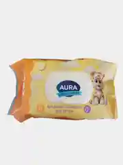 Влажные салфетки для детей Aura 200 шт без спирта и красителей
