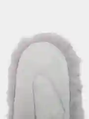 Серый варежки зимние пушистые