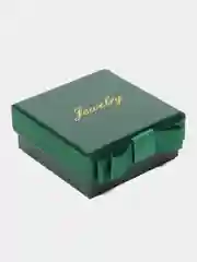 Тёмно-зелёный подарочная коробка для украшений, шкатулка для кольца, сережек, цепочки, подвески