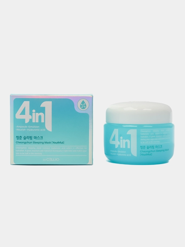 Маска для лица ночная с гиалуроновой кислотой Dr.CELLIO G50 4 IN 1 (Hyaluronic Acid)