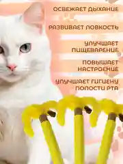Желтый органическая палочка-дразнилка из дерева мататаби