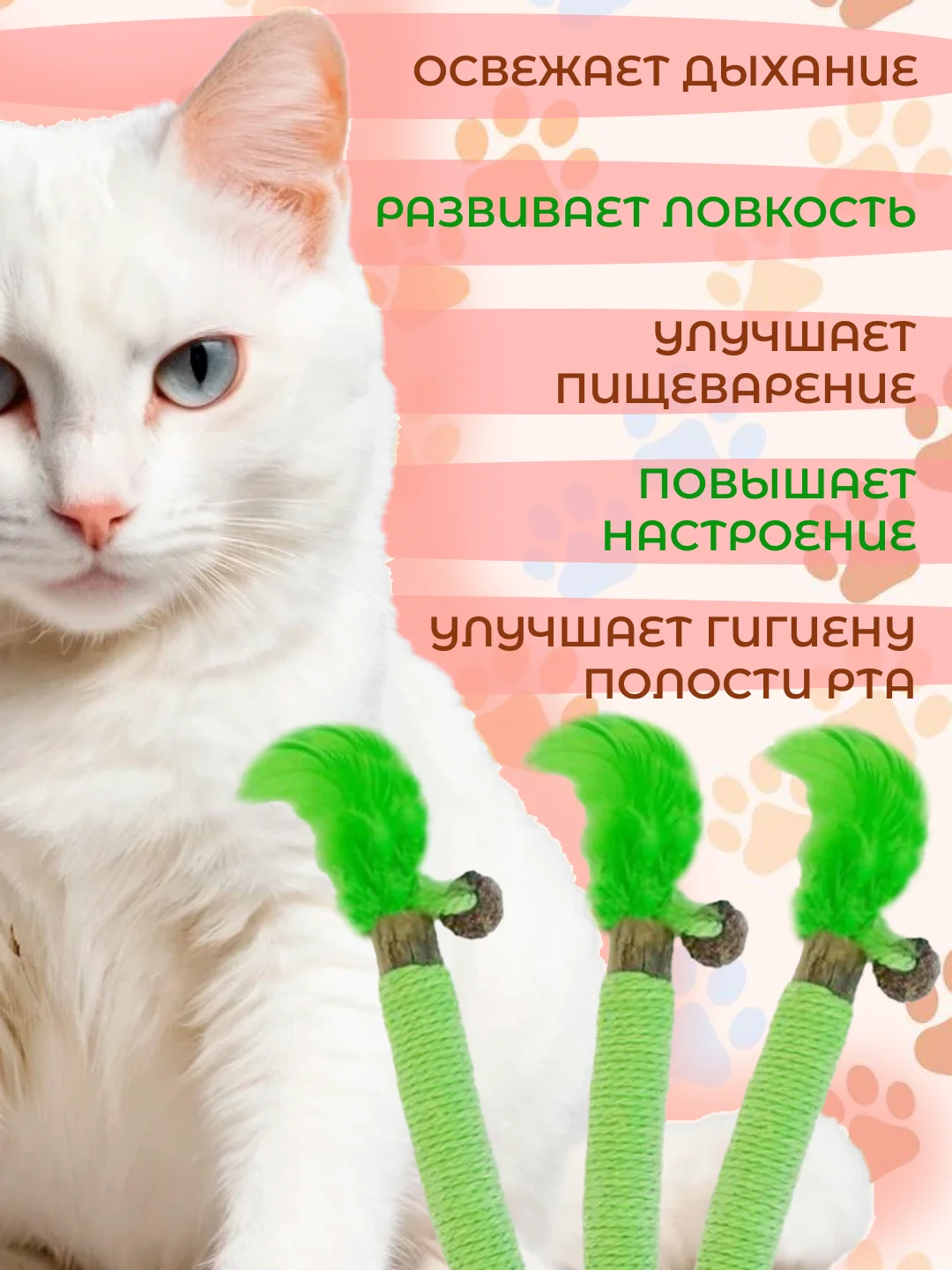Зеленый органическая палочка-дразнилка из дерева мататаби
