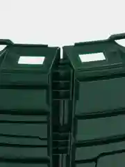 Зеленый компостер без крышки Бастион для дачи и сада пластиковый, емкость компостного ящика, 1170 л