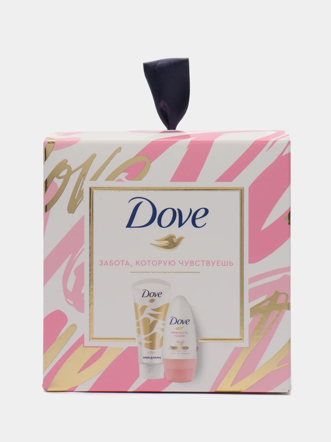 Dove Набор подарочный С любовью для вас, крем для рук, 50 мл + роликовый дезодорант, 50 мл