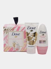 Dove Набор подарочный С любовью для вас, крем для рук, 50 мл + роликовый дезодорант, 50 мл