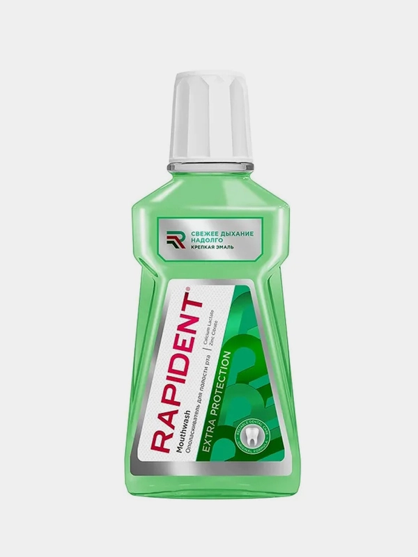Ополаскиватель для полости рта RAPIDENT, Extra protection, 490 мл