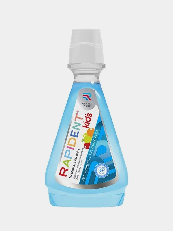 Детский ополаскиватель для полости рта RAPIDENT Kids Тутти-Фрутти 6+, 360 мл