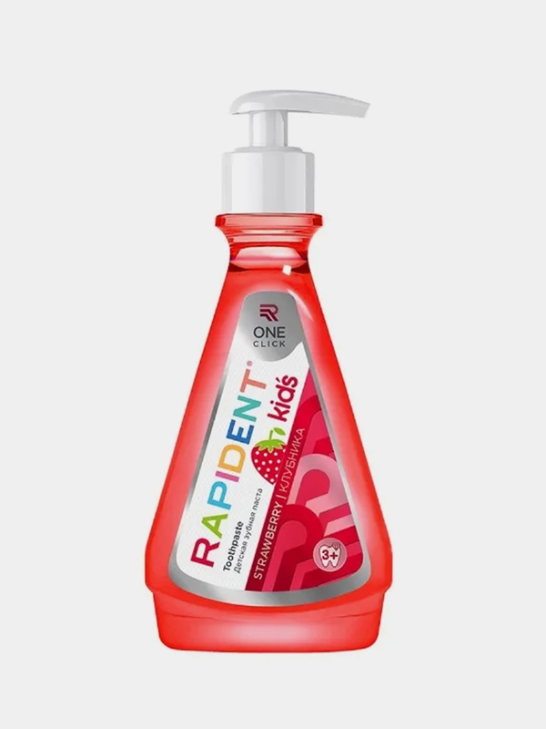 Детская зубная паста RAPIDENT Kids "Клубника" 3+, 140 г