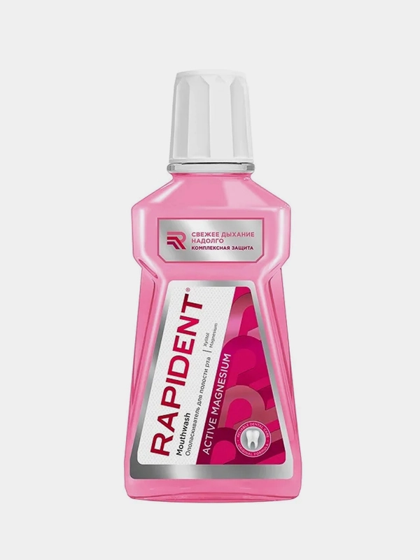 Ополаскиватель для полости рта RAPIDENT Active magnesium, 490 мл