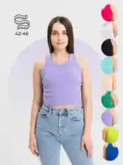 Топ женский, базовый, однотонный