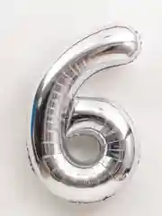 Серебряный воздушный шар цифра, 40 дюймов