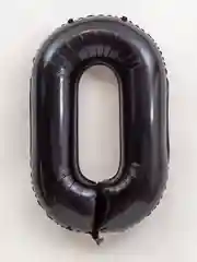 Черный воздушный шар цифра, 40 дюймов