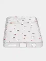 Коралловый меланж чехол на Tecno Pova 6 Neo / Техно Пова 6 Нео прозрачный, с принтом, защита камеры