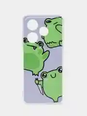 Лавандовый чехол на Tecno Pova 6 Neo / Техно Пова 6 Нео прозрачный, с принтом, защита камеры