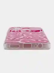Пурпурный чехол на Tecno Pova 6 Neo / Техно Пова 6 Нео прозрачный, с принтом, защита камеры