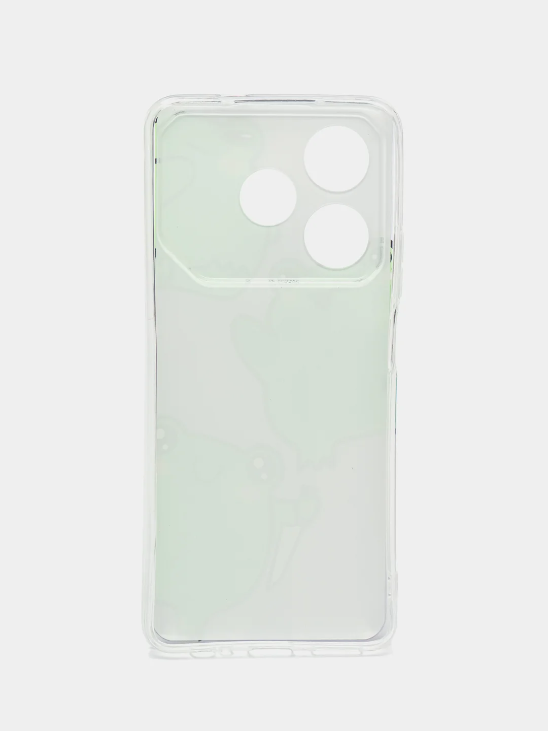 Лавандовый чехол на Tecno Pova 6 Neo / Техно Пова 6 Нео прозрачный, с принтом, защита камеры