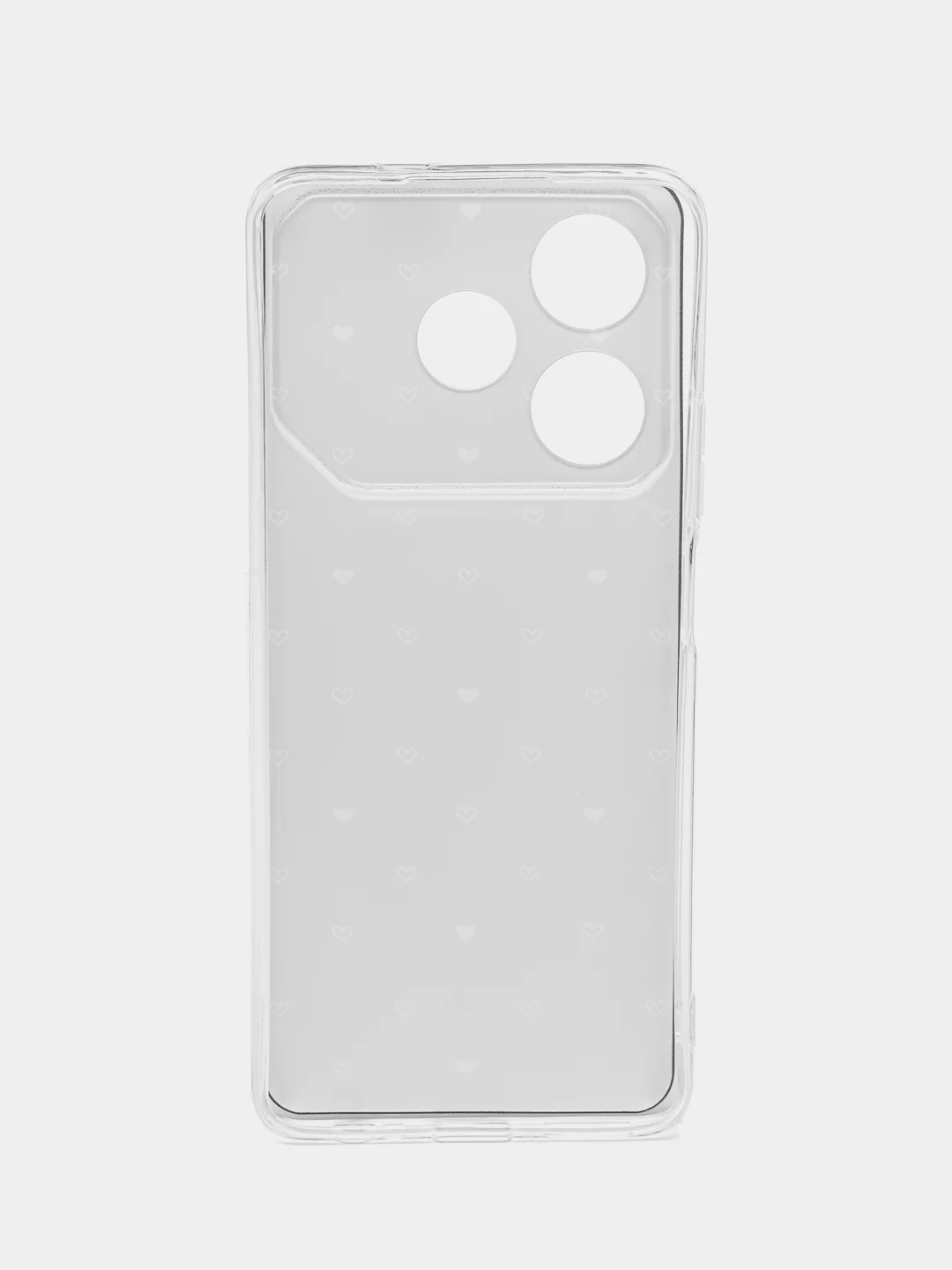 Черный чехол на Tecno Pova 6 Neo / Техно Пова 6 Нео прозрачный, с принтом, защита камеры