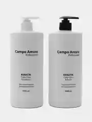Шампунь и бальзам с кератином для окрашенных волос "Campo Amore"