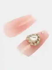 Золотой накладные ногти с дизайном и клеем, набор накладных ногтей
