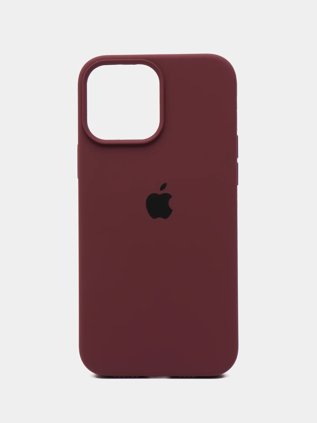 Бордовый чехол Silicone Case для iPhone 13Pro/ 13Pro Max, с закрытым низом