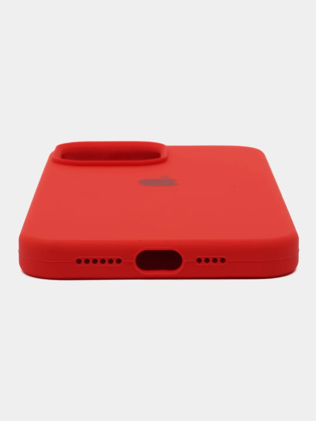 Красный чехол Silicone Case для iPhone 13Pro/ 13Pro Max, с закрытым низом