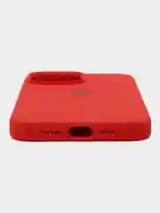 Красный чехол Silicone Case для iPhone 13Pro/ 13Pro Max, с закрытым низом